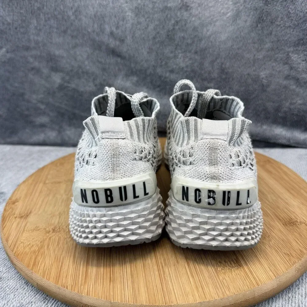 NOBULL Shoes Womens Size 8.5 Gray Knit Running Training Athletic Sneakers